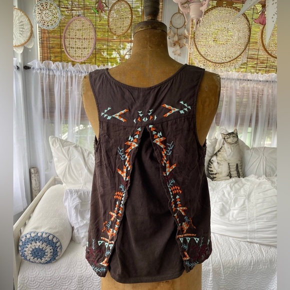 Anthropologie Boho tassel blouse - Picture 2 of 6